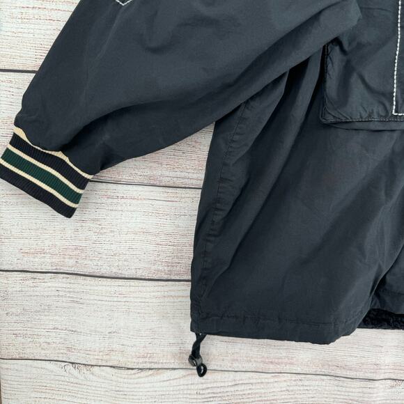 BDG Urban Outfitters Sherpa Lined Bomber Jacket‎ Men's Size Large Black - Picture 7 of 13